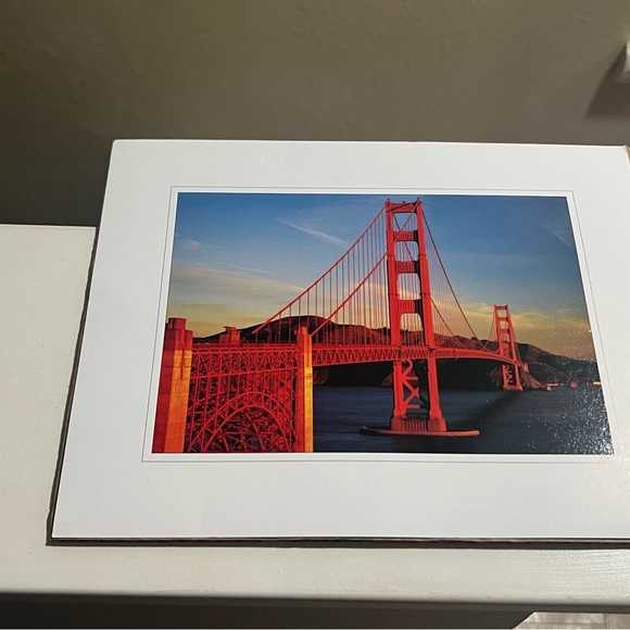 San Francisco Golden Gate Bridge Print Photo New In Plastic 8 1/2 X 11 - Picture 7 of 7